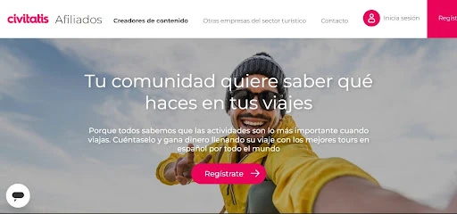 Los 30 mejores programas de afiliados para ganar dinero en 2026 13 pagina de programa de afiliados de civitatis