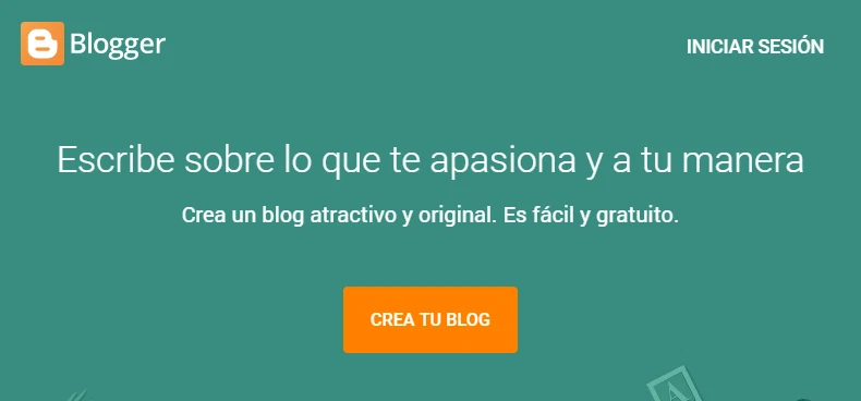 2. Blogger o WordPress Crear cuenta en Blogger