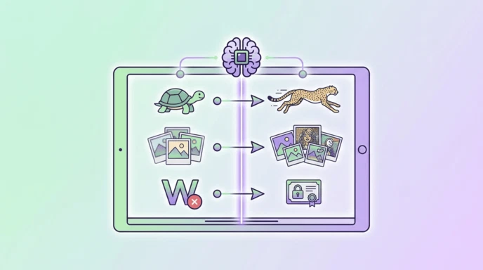 Generadores de imágenes con IA: las mejores herramientas para crear 3 Ejemplo visual del proceso para generar imágenes con inteligencia artificial