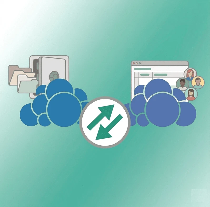 Sincronización de datos entre el almacenamiento local y el servidor OwnCloud