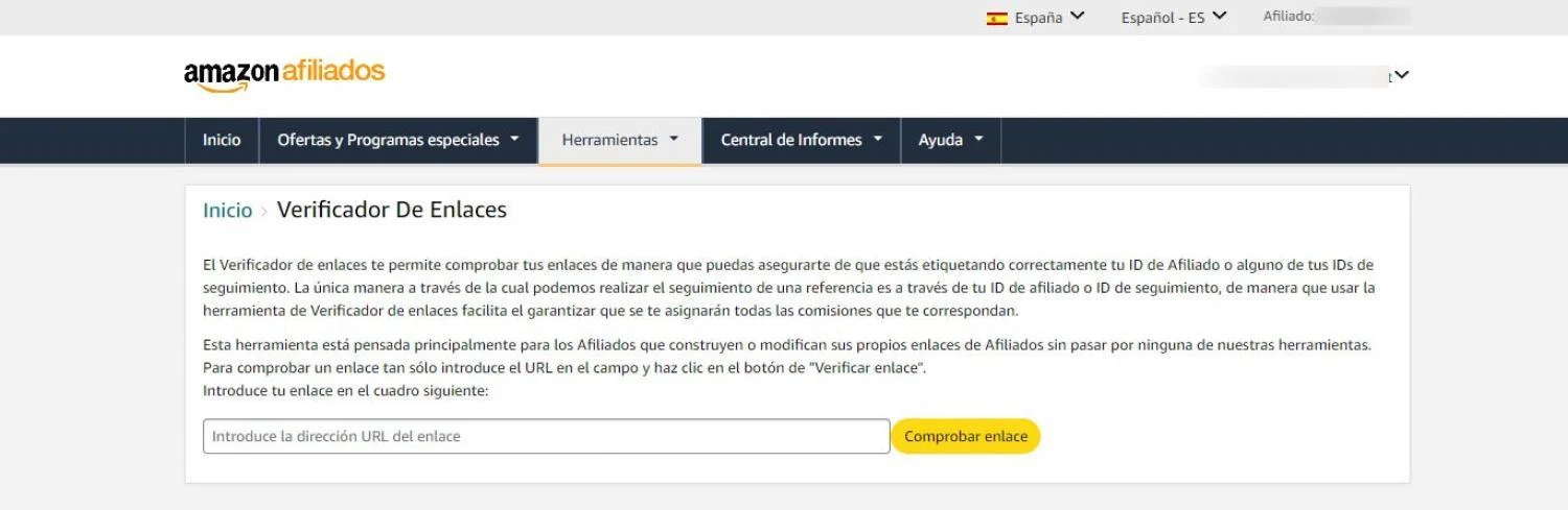 Marketing de afiliados de Amazon: guía para ganar dinero en 2026 9 El comprobador de enlaces de Amazon Afiliados